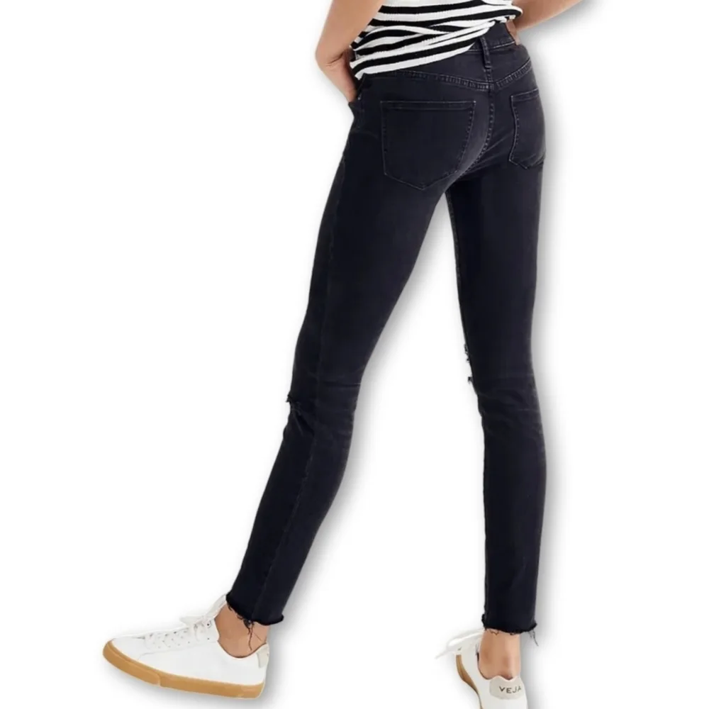 Madewell High Rise Skinny Black Jeans